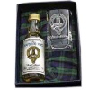 Miniature whisky bottle and personalised tot glass. Makes for an unique wedding gift or favour idea.