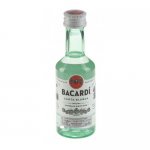 Bacardi "Carta Blanca" Rum Miniature 5cl Bottle Bacardi "Carta Blanca" Rum Miniature 5cl Bottle
