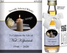 Personalised Alcohol Miniatures | Funeral Label: 01 Personalised Alcohol Miniatures | Funeral Label: 01