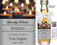 Personalised Alcohol Miniatures | Funeral Label: 03 Personalised Alcohol Miniatures | Funeral Label: 03