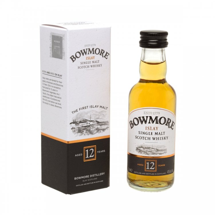 Bowmore 12 yo Single Malt Scotch 5cl Miniature Bottle