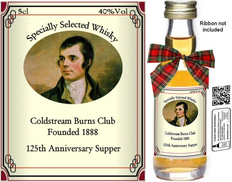 Personalised Miniatures - Burns Night Label B