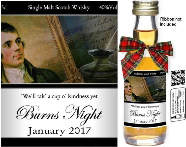 Personalised Miniatures - Burns Night Label C