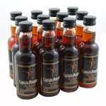 Captain Morgan Dark Rum 5cl Miniatures - 12 PACK Captain Morgan Dark Rum 5cl Miniatures - 12 PACK