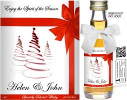 Personalised Alcohol Miniatures | Christmas Label 11