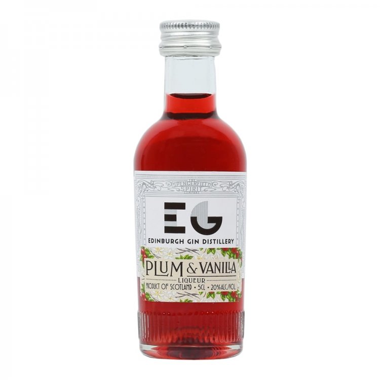 Edinburgh \"Plum & Vanilla\" Gin Liqueur Miniature 5cl Bottle