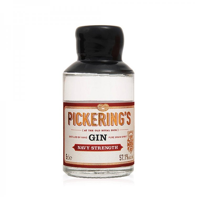 Pickering\'s \"Navy Strength\" Gin Miniature 5cl Bottle