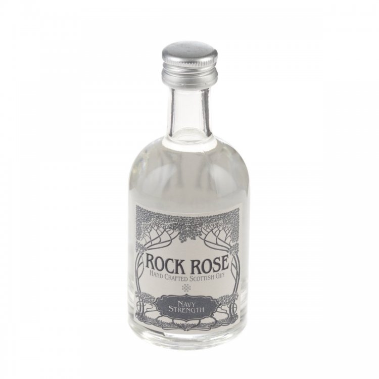 Rock Rose \"Navy Strength\" Gin Miniature 5cl Bottle