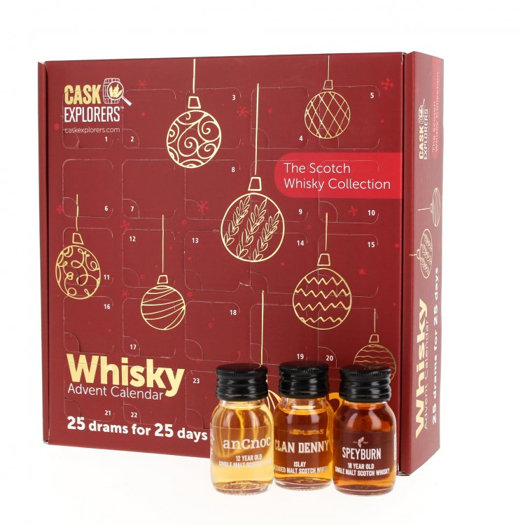 CASK EXPLORER ADVENT CALENDAR SCOTCH WHISKY X 25 (RED)