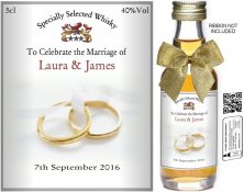 Personalised Alcohol Miniatures | Wedding Favour Label 03 Personalised Alcohol Miniatures | Wedding Favour Label 03