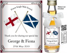 Personalised Alcohol Miniatures | Wedding Favour Label 16 Personalised Alcohol Miniatures | Wedding Favour Label 16