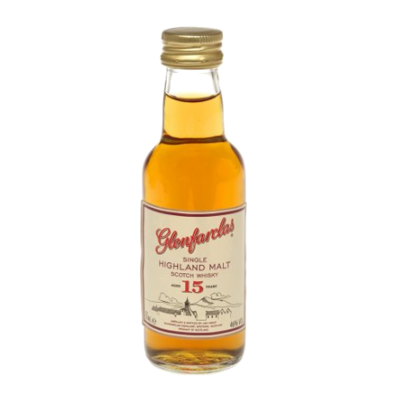 Glenfarclas 15 yo Single Malt Scotch Miniature 5cl Bottle