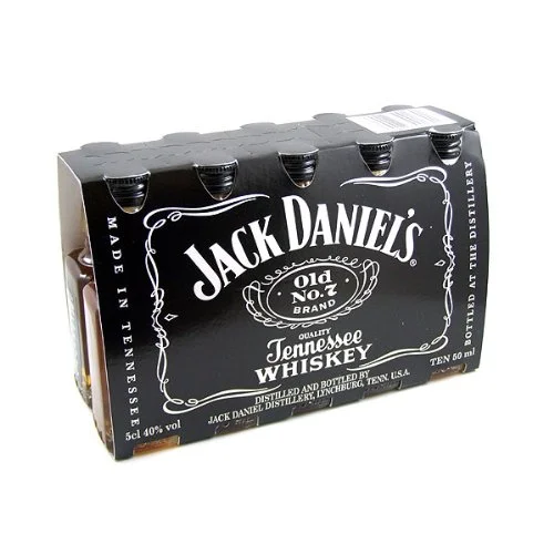 Jack Daniels Whiskey Miniatures - 10 PACK Jack Daniels Whiskey Miniatures - 10 PACK