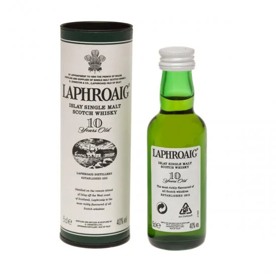 Laphroaig 10 year old Whisky Miniatures - 12 PACK Laphroaig 10 year old Whisky Miniatures - 12 PACK