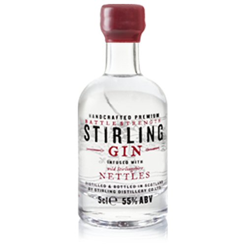 Stirling \"Battle Strength\" Gin Miniature 5cl Bottle