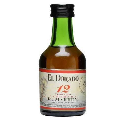 El Dorado 12 yr Old Rum Miniature 5cl Bottle